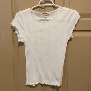 Billabong Secret Love White Ribbed Tee